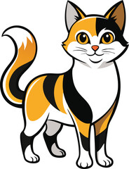 cat full body great detail vector