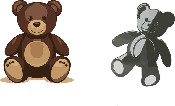 Naklejki teddy bear vector illustration .eps