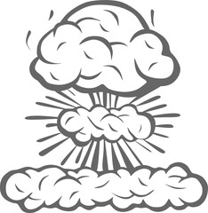 hand-drawn illustration of a dark fog 