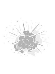 black and white, dark foggy 