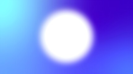 Abstract background with white circle emerging on a blue and turquoise gradient for wallpaper banner template design