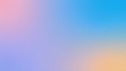 Colorful grainy gradient background mixing blue pink purple orange for banner post cover design