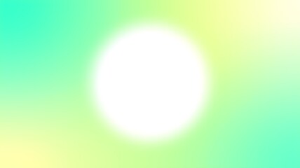 Green yellow gradient background with a bright white circle in the center for wallpaper backdrop cover banner illustration