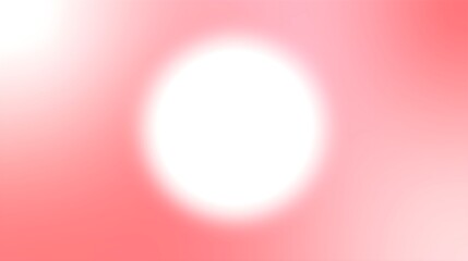 Abstract soft pink gradient background with a white hold in the center for banner card invitation template design 