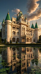 castle in the evening