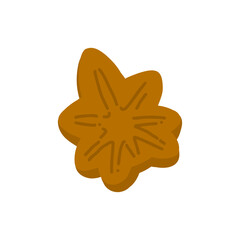 もみじまんじゅうの手描きカラーイラスト