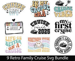 Retro Cruise Svg Bundle, Retro Svg Bundle, Retro Cruise Bundle, Aesthetic Sayings svg, Cruise Shirt Bundle, Matching svg for Summer, Family Cruise Svg, Cruise 2024 Svg, Family Vacation shirts,
