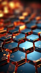 Fototapeta premium computer keyboard close up on blue HD 8K wallpaper Stock Photographic image