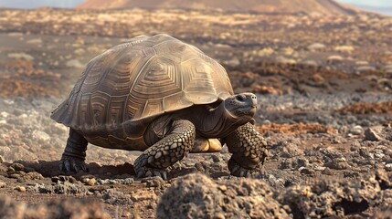 Fototapeta premium Galapagos Islands. Galapagos tortoise. Big turtle. 