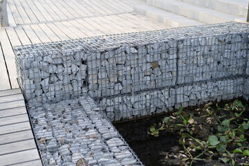 gabion structures made of welded mesh