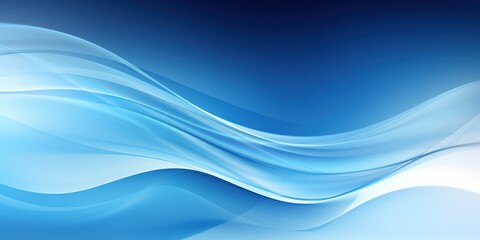 Fototapeta premium Abstract Blue and White Wave Background