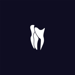Dental Logo, Luxury with simple line art, outline style