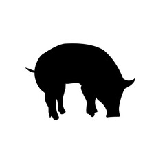 Farm Animal Silhouette collection vecto