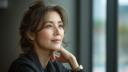 高級時計を身に着ける女性