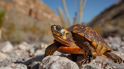 Naklejka premium Coahuilan Box Turtle. 