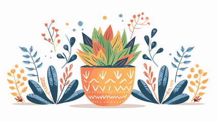 Fototapeta premium Flat design of Mostarâ€™s cityscape with the bridge, in a circular and colorful emblem