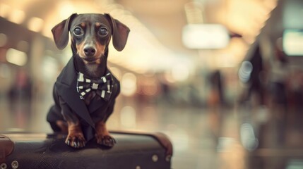 Dapper Dachshund Ready for Adventure