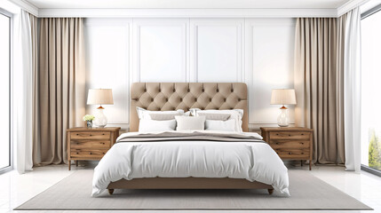 Vector graphic of a tropical plant in a decorative pot with a cultivation message on a white background