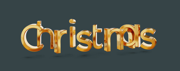 Christmas gold colored icon as symbol