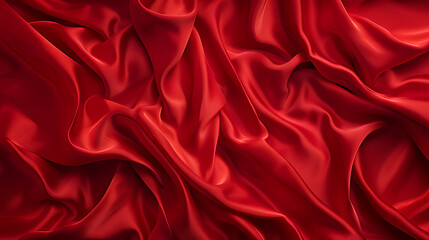 Obraz premium red silk background ,red satin background ,red satin fabric