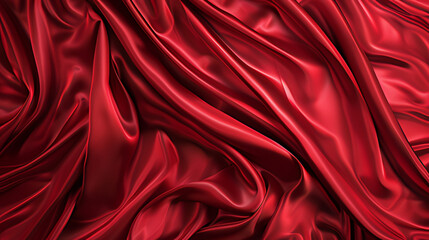 Obraz premium red silk background ,red satin background ,red satin fabric