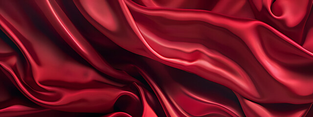 Obraz premium red silk background ,red satin background ,red satin fabric