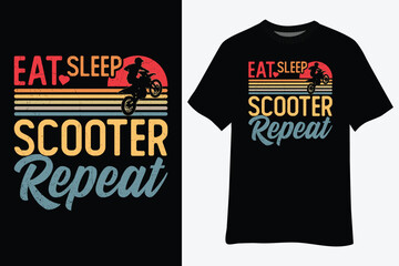 Vintage Scooter Eat Sleep Scooter Repeat
T-Shirt Design