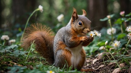 Obraz premium squirrel in the park