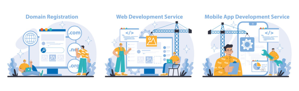 Business and marketing concept. Flat vector illustration