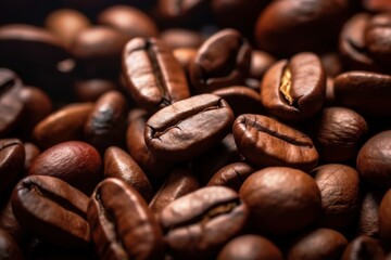 Fototapeta premium Close-up of Roasted Coffee Beans