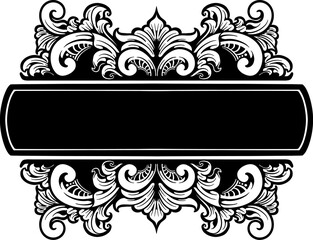 Vintage invitation or card template with lace ornament stock illustration