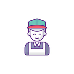 Loader icon design with white background stock illustration