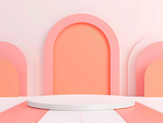 Minimal Geometric Platform for Vivid Product Presentation with Clean Aesthetics