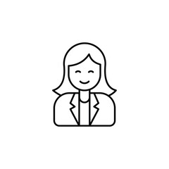 Fototapeta premium Businessman icon design with white background stock illustration