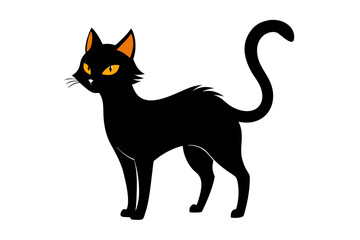 Halloween cat vector illustration