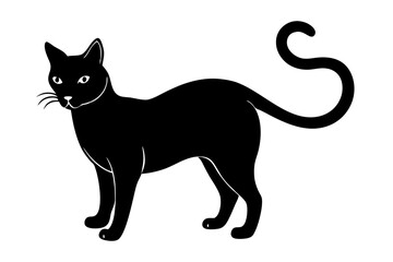 Halloween cat vector illustration