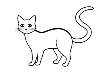 Halloween cat vector illustration