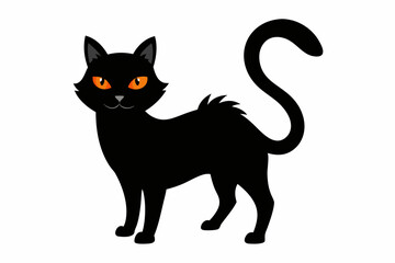 Halloween cat vector illustration