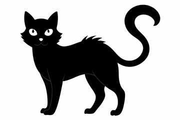 Halloween cat vector illustration