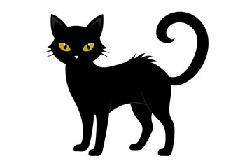 Halloween cat vector illustration