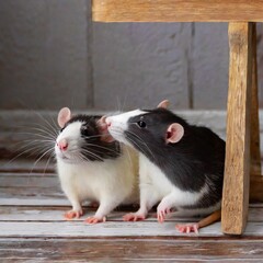 Obraz premium Two Rats