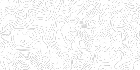 White wave line grid map and Topographic contour map lines. Seamless pattern with lines Topographic map. Geographic mountain relief diagram striped diagonal line wave carve pattern.	
 