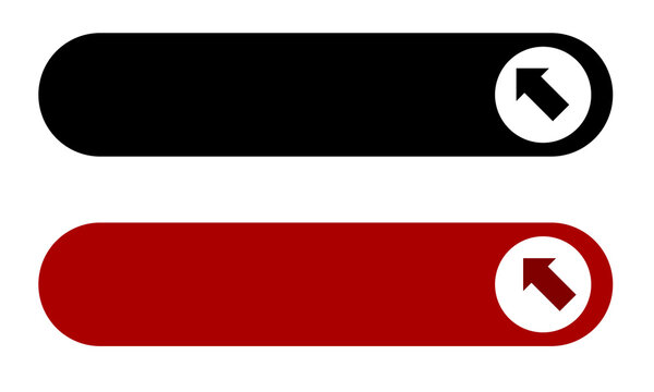 buttons for web vector. Click here button with arrow pointer clicks icon.Web button with arrow pointer action. Click here, UI button concept. Replaceable vector design.