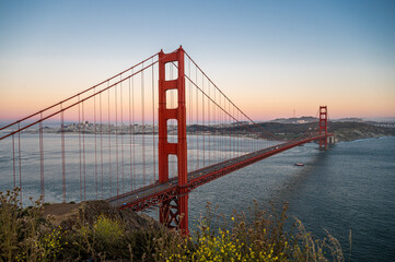 Beautiful and Stunning views of Golden Gate bridge in San Francisco