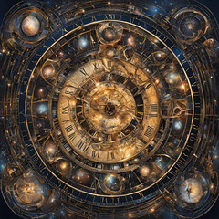Fototapeta premium astronomical clock