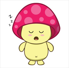 cute mushroom vector illustration design. Eps 10