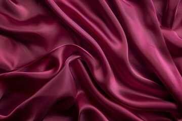 Fototapeta premium Smooth elegant burgundy purple silk or satin luxury cloth fabric texture, abstract background design