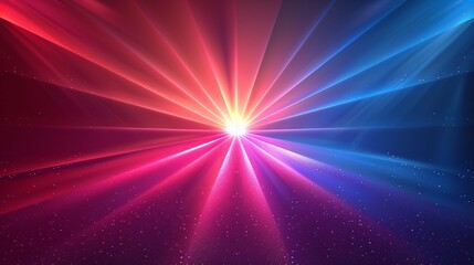 Abstract Burst of Light and Color