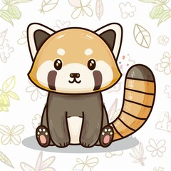 レッサーパンダ－　イラスト　アイコン
