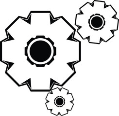 Gear logo design branding identity corporate vector